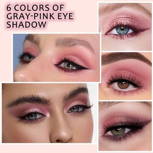 6-Color Matte & Shimmer Eyeshadow Palette - Bold Looks!