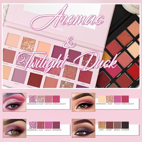 CHARMCODE 2Pcs Twilight Dusk & Aromas Eyeshadow Set