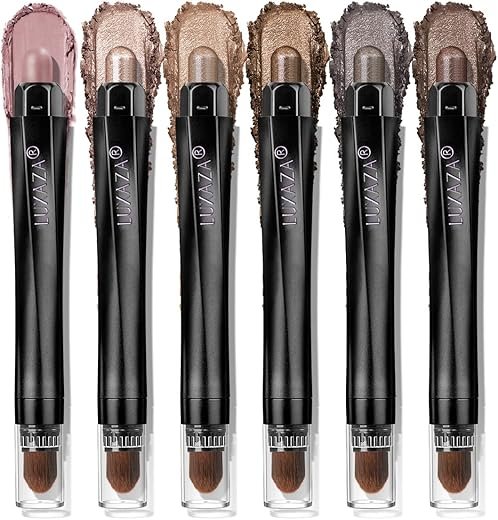 Classic 6PCS Neutral Eyeshadow Stick Set - Shimmer & Matte